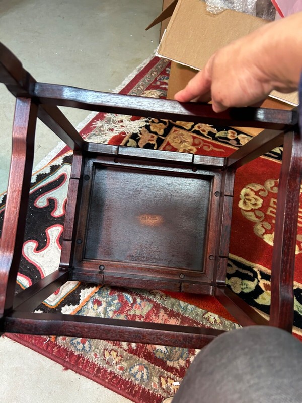 Vintage Rosewood Asian Nesting Tables Set of 3 gallery