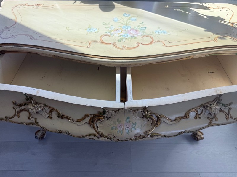 1950s Antique Italian Rococo Console table gallery