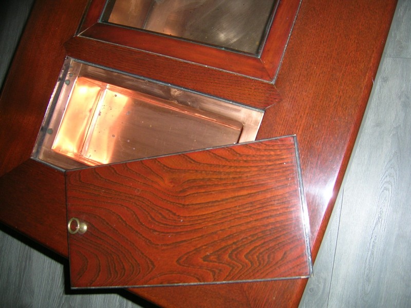 vintage coffee table with copper inserts gallery