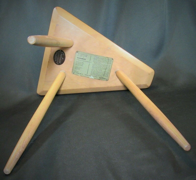 Mid-Century Modern CUSHMAN Cigarette or Side Table Signed ca.1950's Rare Piece! gallery