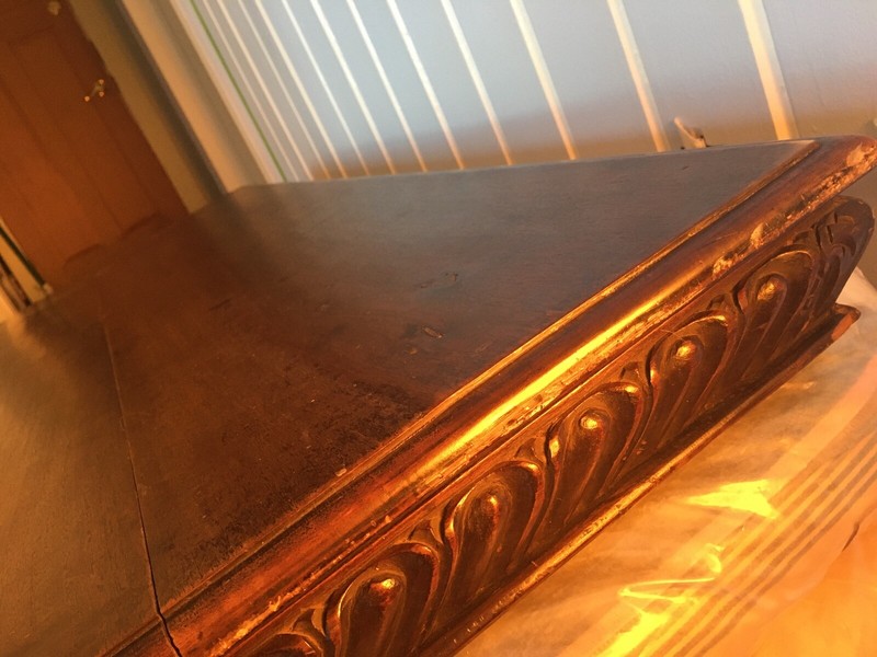 Exquisite Rare Carved Wood Desk or Table gallery
