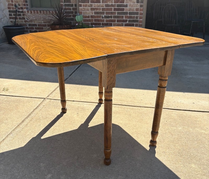 Antique Drop Leaf Table 36”x20” Closed, 36”x44” Open, 29” Tall gallery