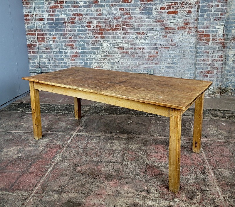 19th century 75″ Primitive Farm Dining Table