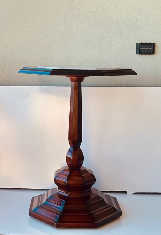 Bombay Company Vintage Pedestal Accent Table With Ceramic Top gallery