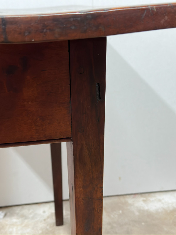 antique cherry side night table farmhouse country taper legs pegged gallery