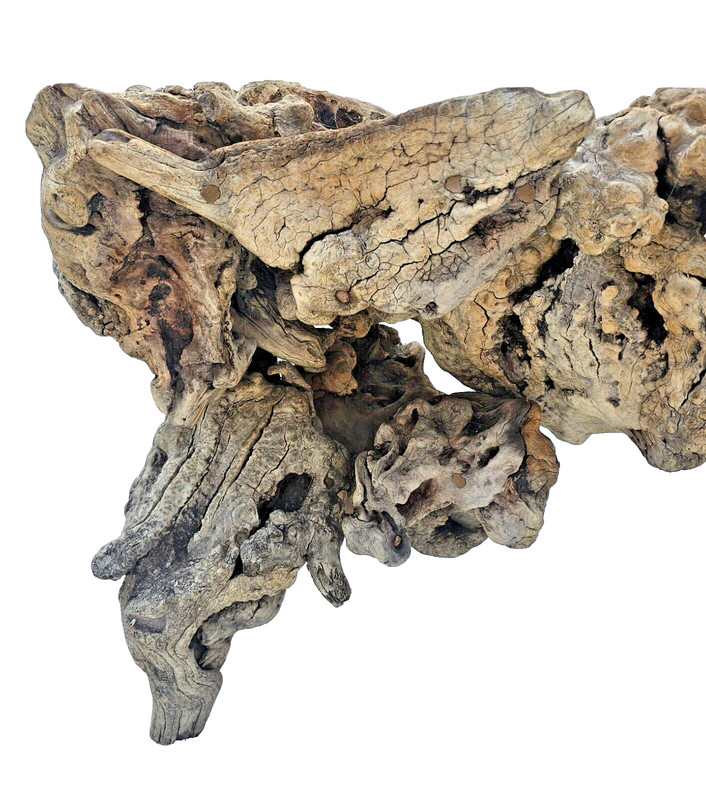 Vintage Biomorphic Mid Century Modern Driftwood Coffee Table Base Circa 1970s gallery
