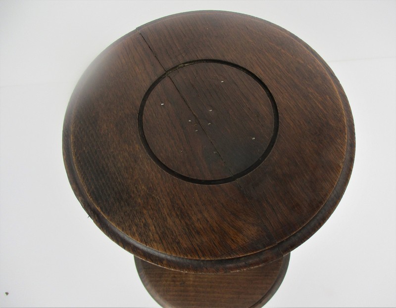 Ornate Carved wood 2 Tier Open Barley Twist Pedestal Table Plant Stand Smokers T gallery