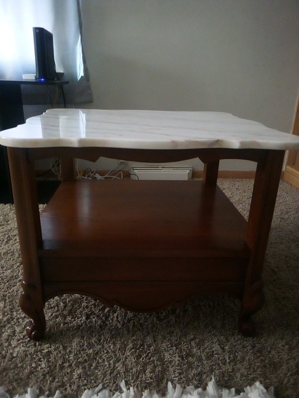 Broyhill Marble Top Table gallery
