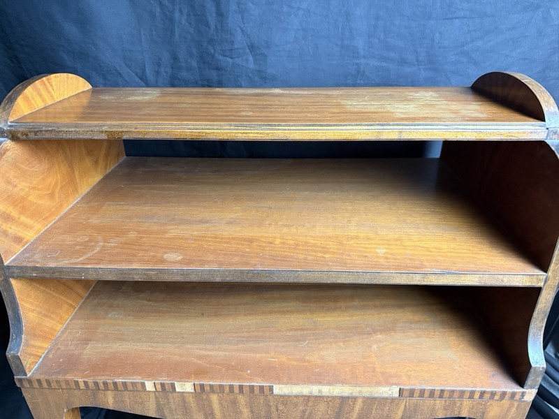Robert W Irwin 3 Tier End Table With Original Hand Painted Art gallery