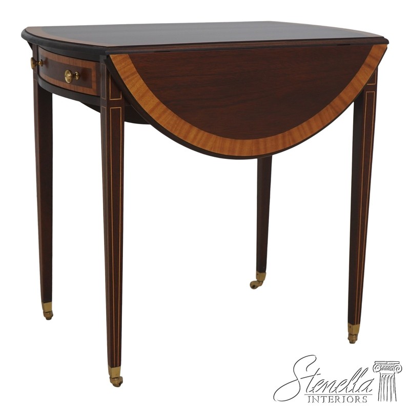 L71830: Mahogany Federal Style Drop Leaf Pembroke Table