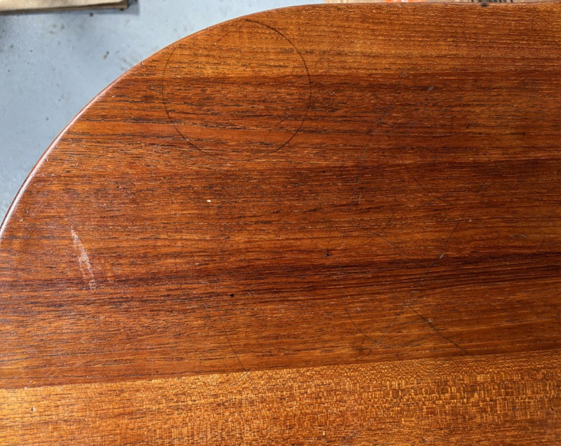 Mid-Century Teak Walnut Kidney Shaped Coffee Table gallery