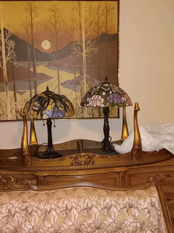 Antique Victorian Wood Side Table with Decorative Floral Top