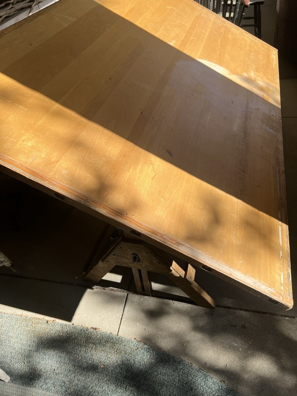 Huge Vintage HAMILTON Two Rivers Wisconsin drafting table – Mid Century 1950’s