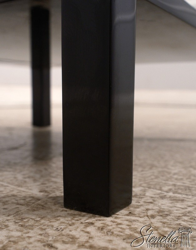 F51732EC: Modern Design Black Lacquer Occasional Table w. Red Oak Top gallery