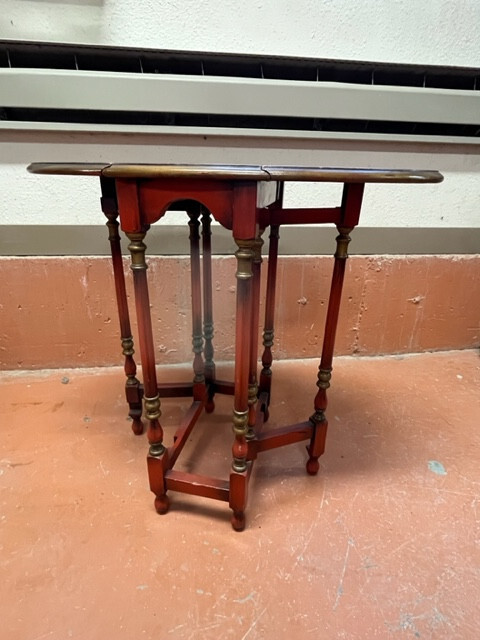 Antique Gateleg Diminutive Drop Leaf Tea Table Lenox Shops 1900s Furniture gallery