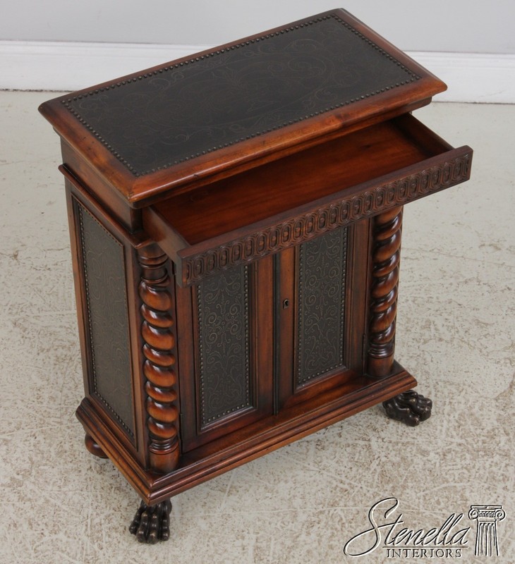 L72143: THEODORE ALEXANDER Mahogany Armoury Collection 1 Drawer Console Cabinet gallery