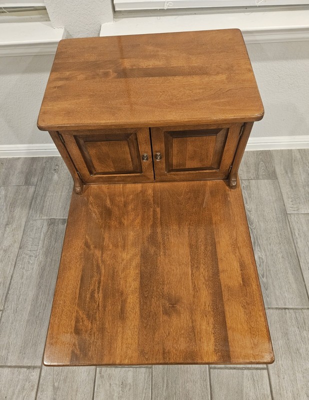 Mid Century Ethan Allen Maple Step 2-Tier End Table gallery