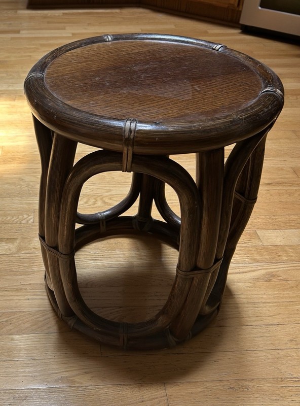McGuire Vintage Bamboo/Rattan End/Drinks Table.