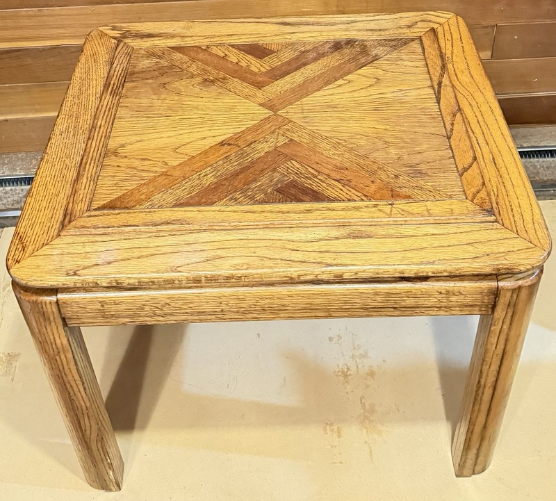 Vintage Drexel Accolade post-modern solid wood end table Size 27x22in H 21 in gallery