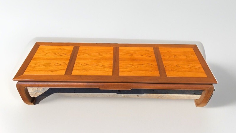 Michael Taylor for Baker Furniture Far East Collection Walnut Coffee Table