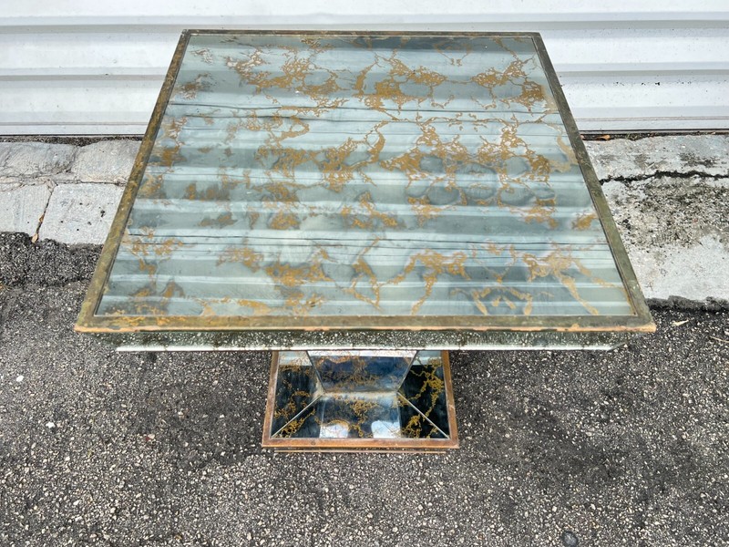 Mid Century Eglomise Mirrored Table gallery