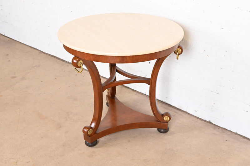 Baker Furniture Stately Homes Collection Regency Carved Mahogany Center Table gallery