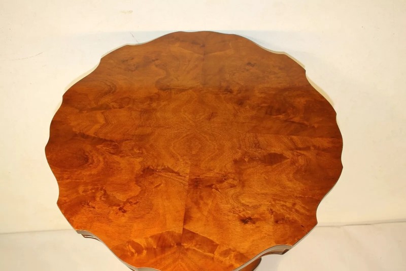 Beautiful Regency Style Fruitwood Decorative Side End Table, c. 1940's gallery
