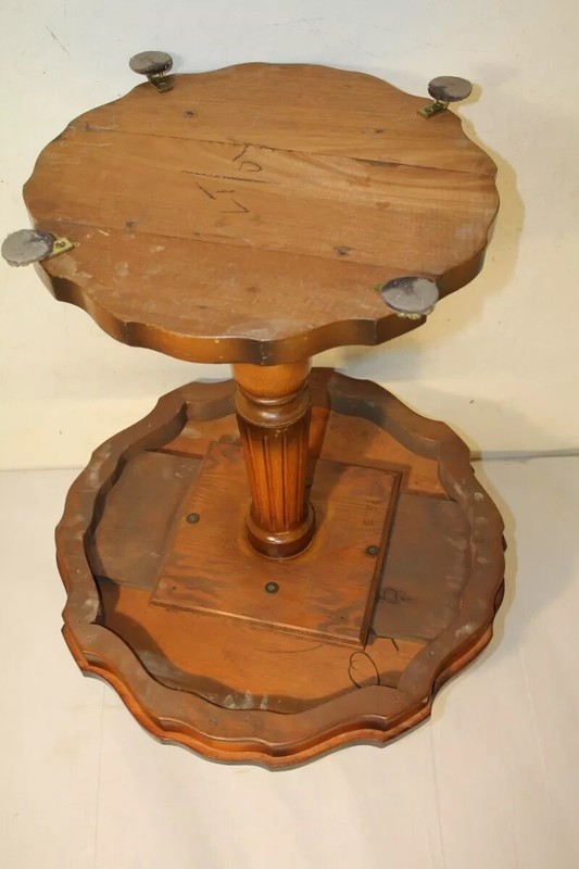 Beautiful Regency Style Fruitwood Decorative Side End Table, c. 1940's gallery