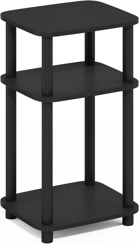 3-Tier End Table Round Corner Side Nightstand Open Shelf Bedroom Living Room gallery