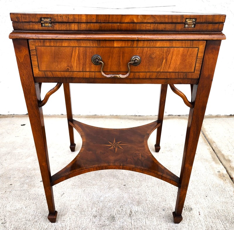 Pierre Deux Game Table Flip Top Leather gallery