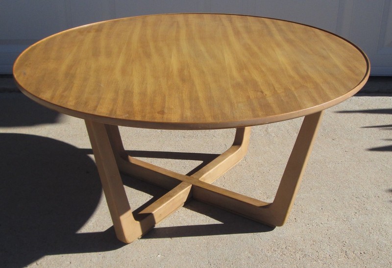 Edward Wormley Drexel Precedent Cocktail Table 36-3/4 inch Diameter Mid Century gallery