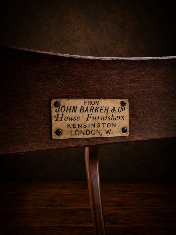 Antique John Barker & Co Mahogany Side Table Edwardian Kensington