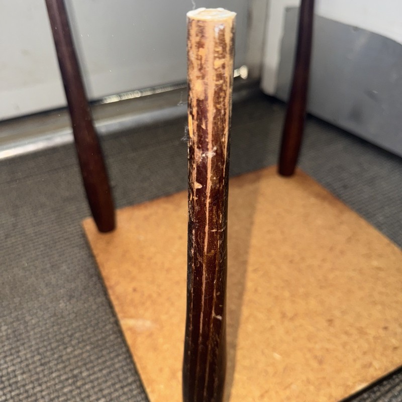 Vintage Mid-Century Modern Square Side Table 15”x15” Wood Tapered Legs Marbled gallery