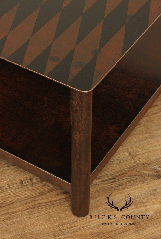 Jim Rose Patinated and Oxidized Steel Coffee Table gallery