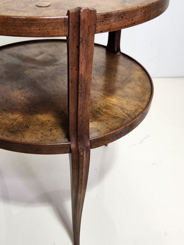 Baker Furniture two-tier Wood Side Table gallery