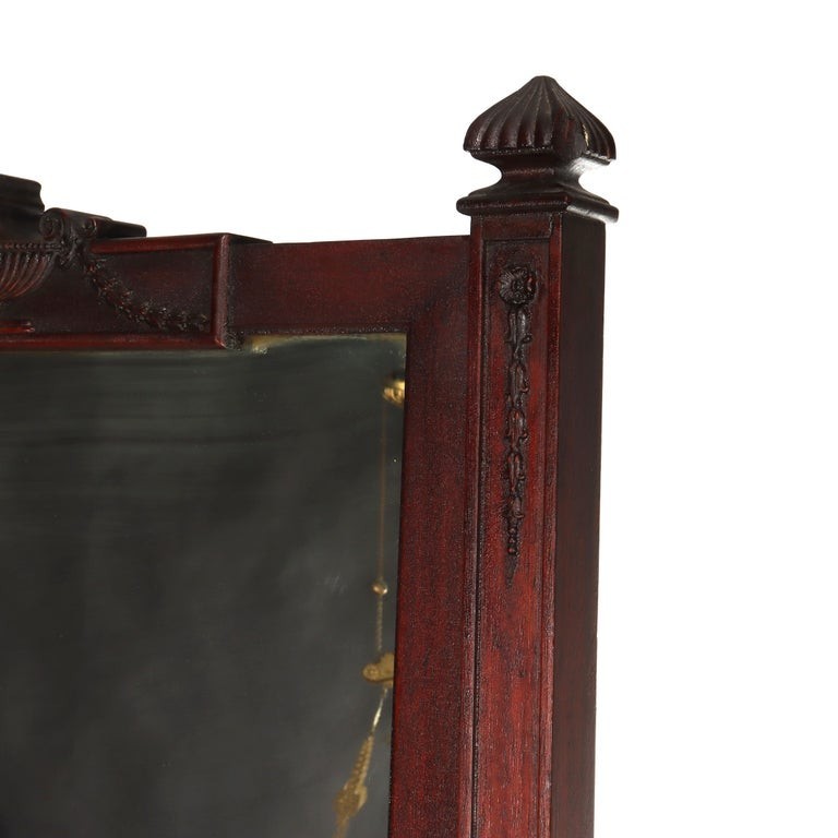 Antique Edwardian Neoclassical Carved Mahogany Dressing Mirror c1910 gallery
