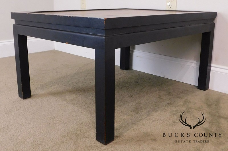 Kozak Studios Black & Gold Chinoiserie Painted Pair Side Tables gallery