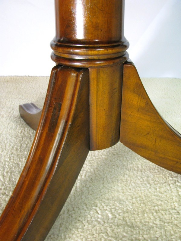 Stunning Maitland-Smith Double Pedestal Flame Mahogany Dining Table 92 1/2" Long gallery