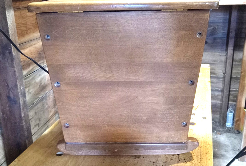Tables By Baumritter New York Maple Cradle Style Wood Newspaper Rack Table gallery