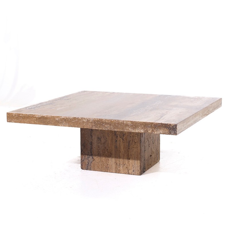 Stone International Mid Century Marble Coffee Table gallery