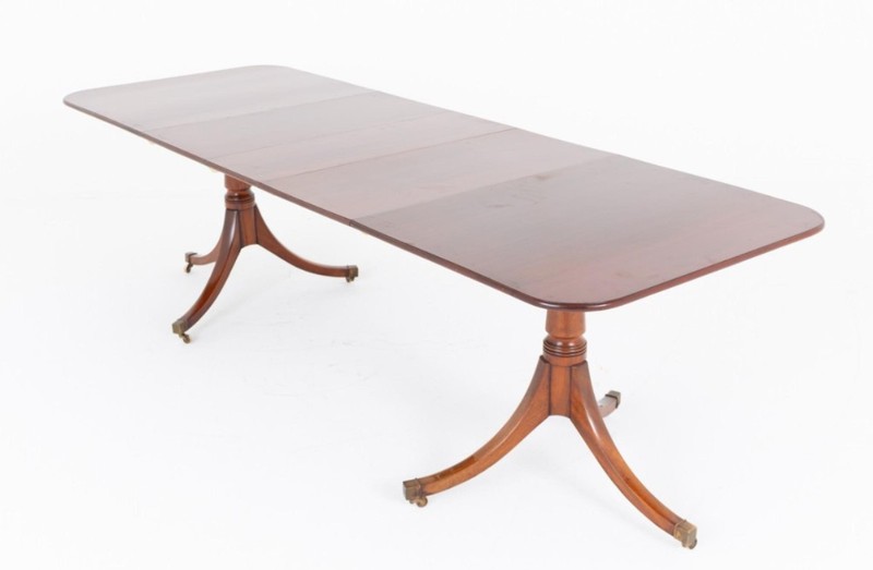 Regency Pedestal Table Mahogany 12 Seater Revival