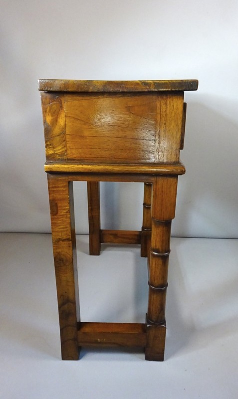 Antique Style Golden Oak Two Drawer Hall Console Table Excellent gallery