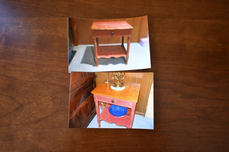 Antique Restored Side Table, Bedroom Night Stand gallery