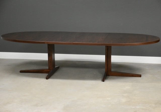 Danish Modern Rosewood Oval Dining Table gallery
