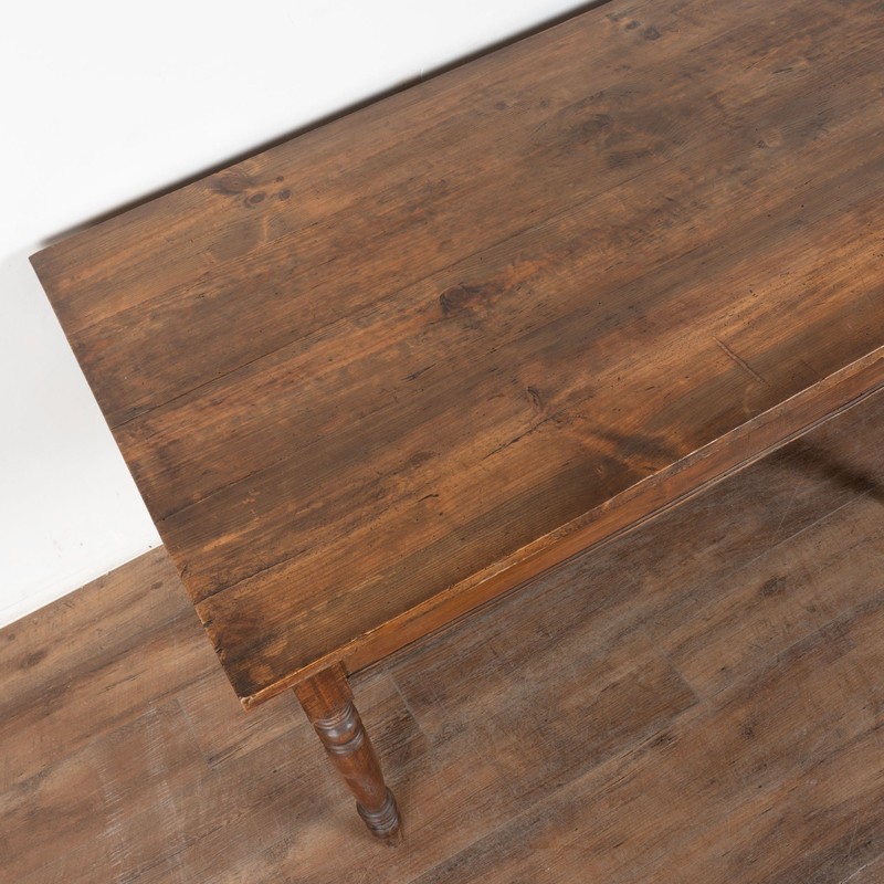 19th Century Long Pine Refectory Table from Portugal gallery