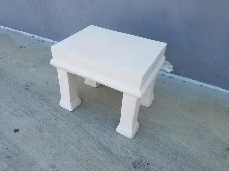 1970'S JOHN DICKINSON ATTRIBUTION PLASTER TABLE gallery