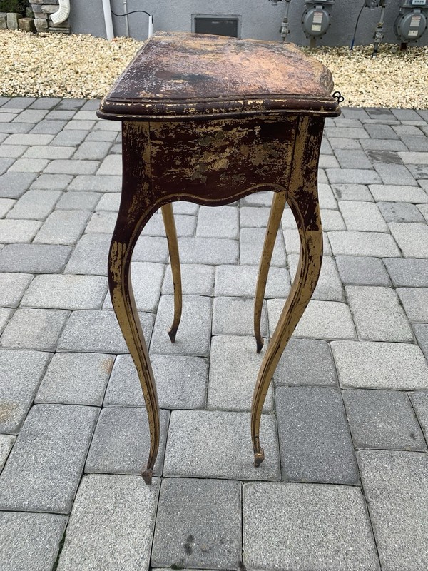 Antique Vernis Martin Style Hand Painted Side/Jewelry Storage Table gallery