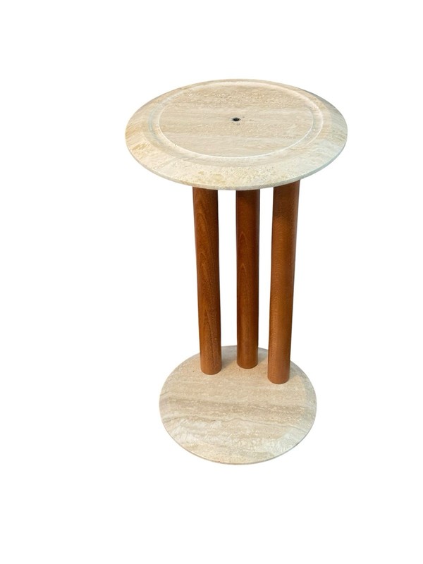 VTG Postmodern Mid Century Marble Side Table Stone International S.P.A Italy gallery