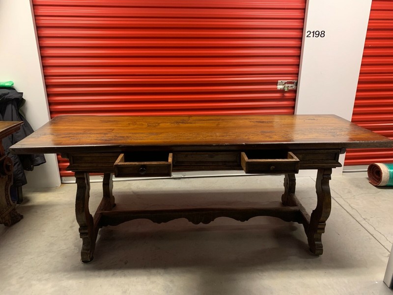 Early American Trestle Top Table Ca. 1740