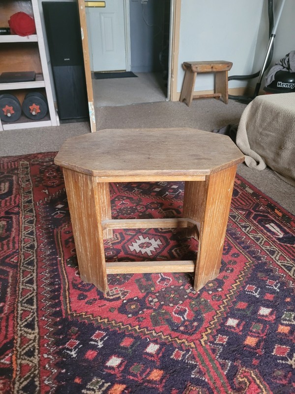 small rustic hardwood side table farmhouse welsh